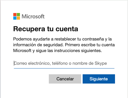 restablecer contraseña