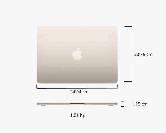 Medidas Macbook Air 15